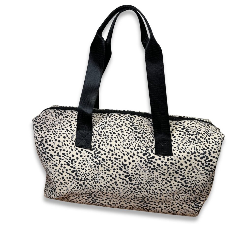 Mali & Lili Animal Print Weekender Bag Canvas Travel Duffel Tote NWOT